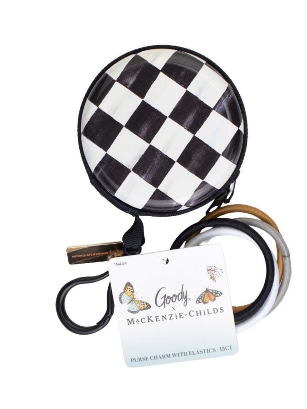McKenzie Childs x Goody purse charm with 15ct Hair Elastics